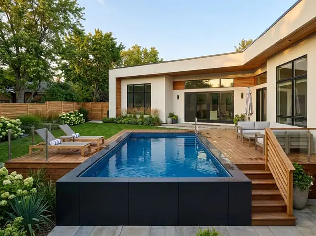 Modern Above-Ground Pool