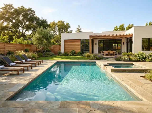 Pool + Separate Spa