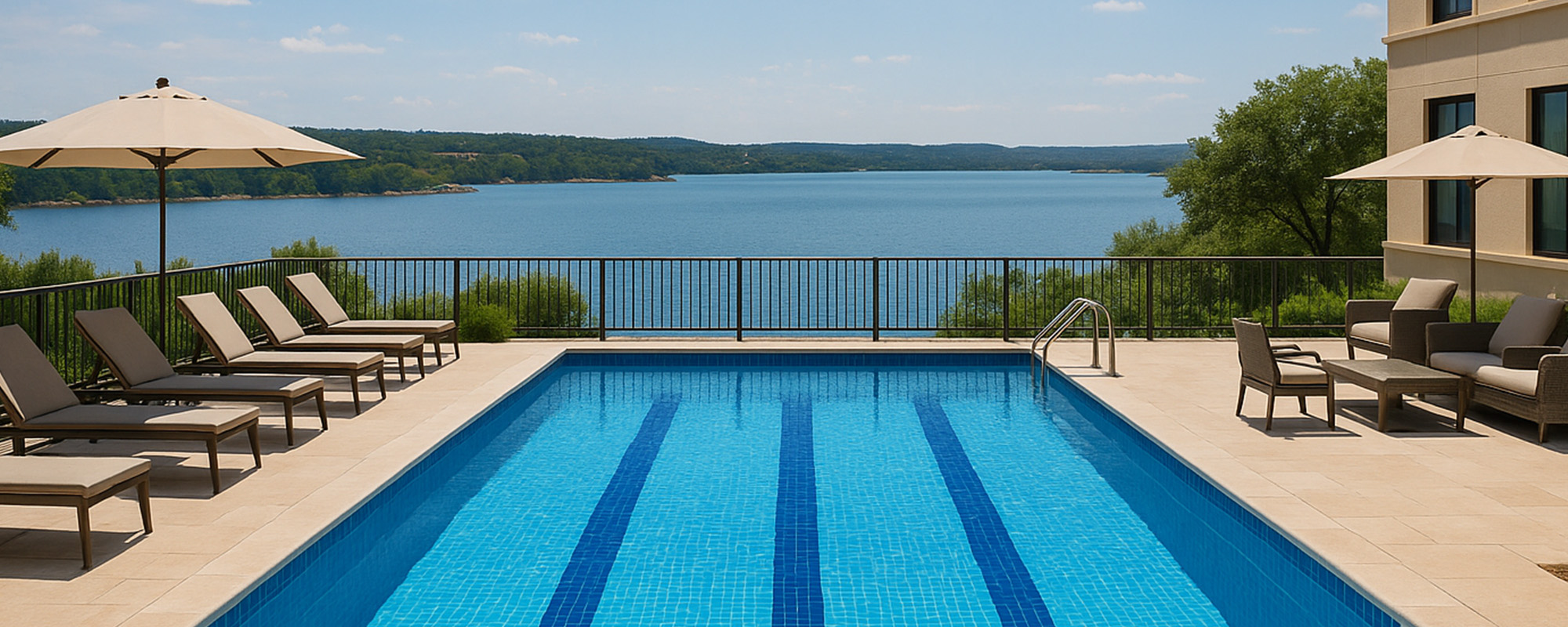 Commercial steel swimming pool for hotels