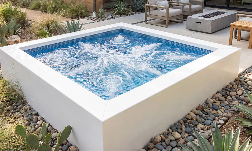 Above-Ground White Ecopool Spa