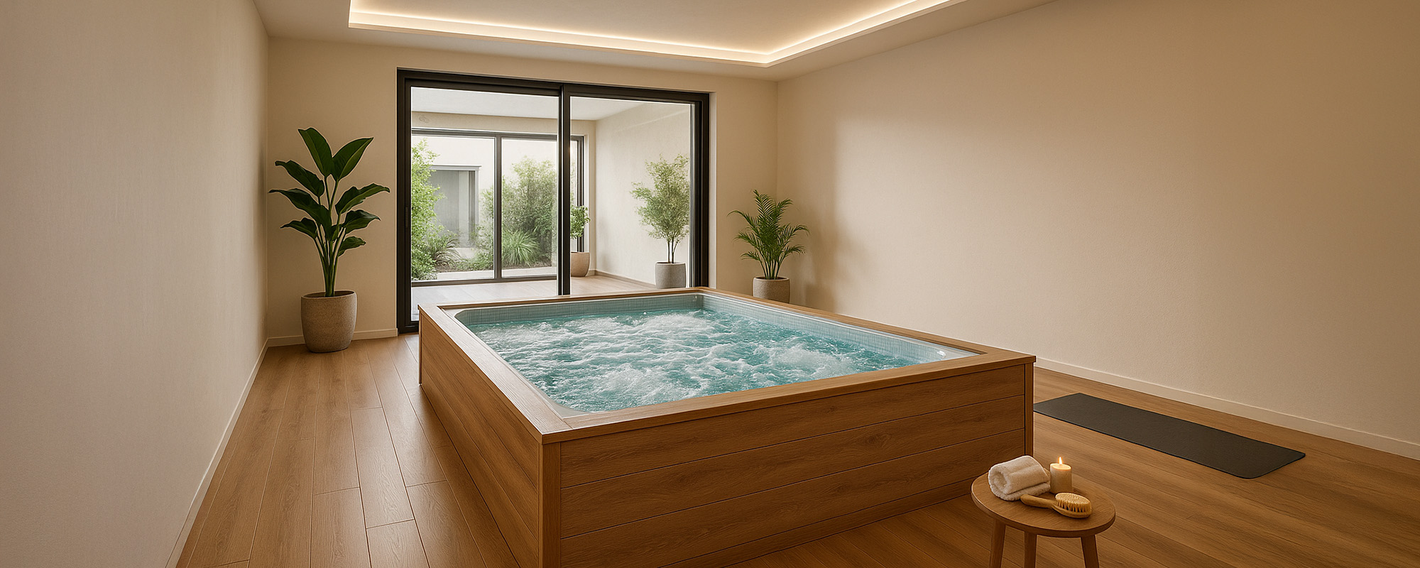 Indoor Wood Hot Tub