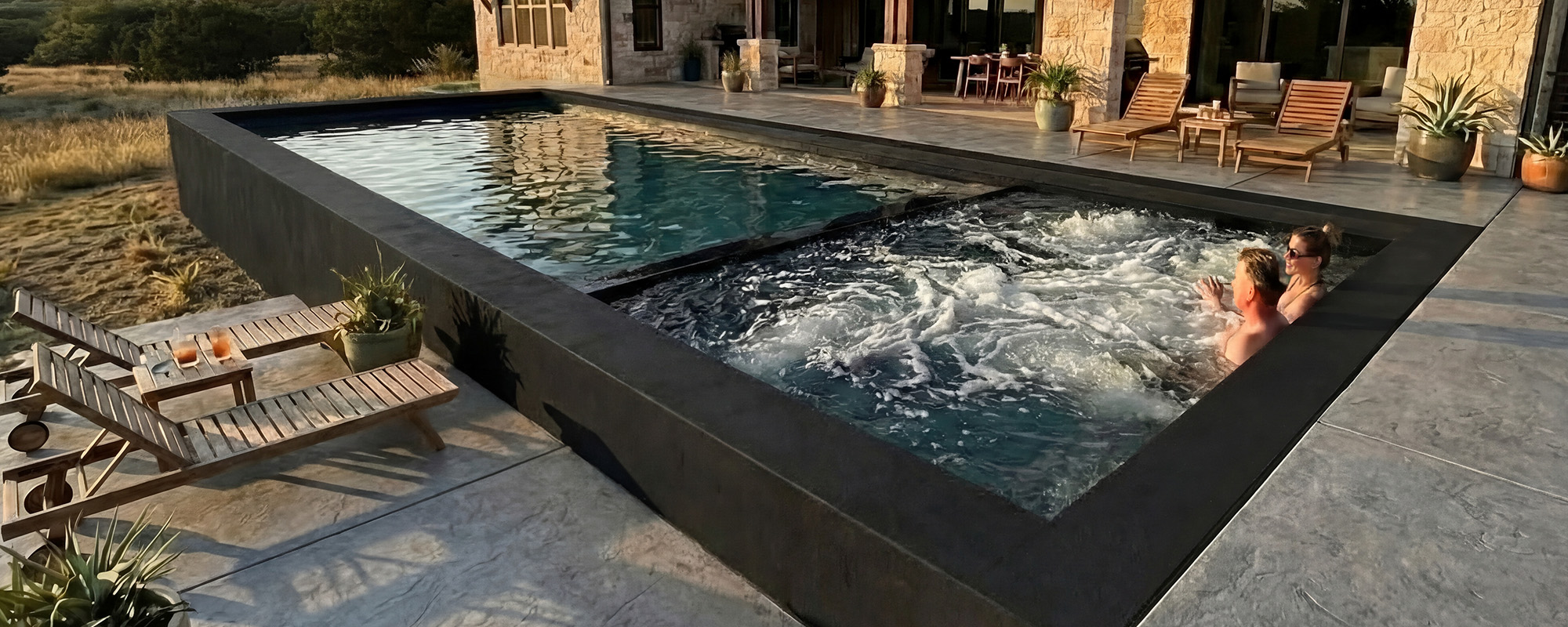 Large Ecopool Custom Hot Tub
