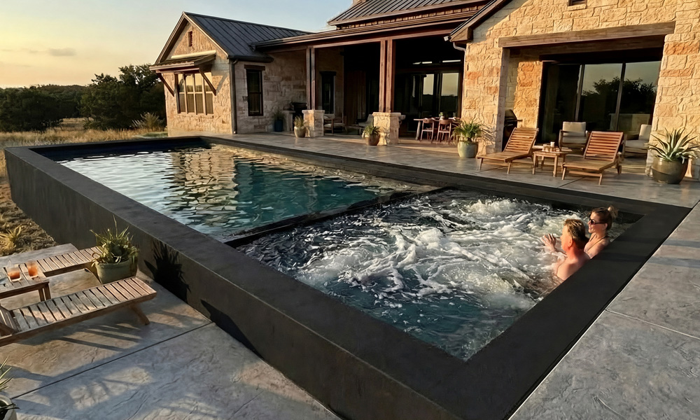 Outdoor Integrated Ecopool Hot Tub