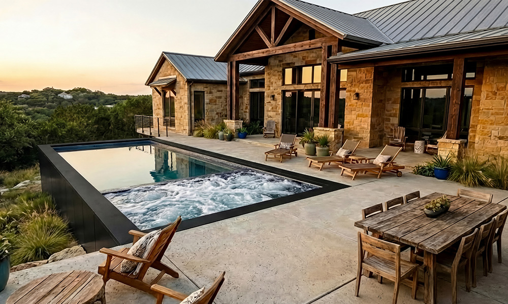 Ecopool S8 Ranch Integrated Hot Tub