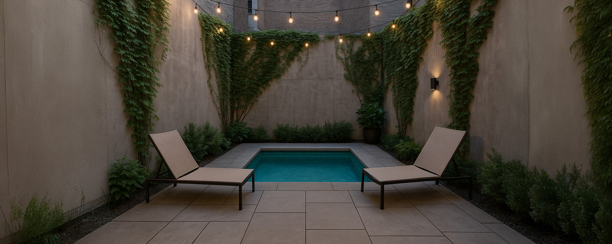 Ecopool Inground Courtyard Swimming Pool