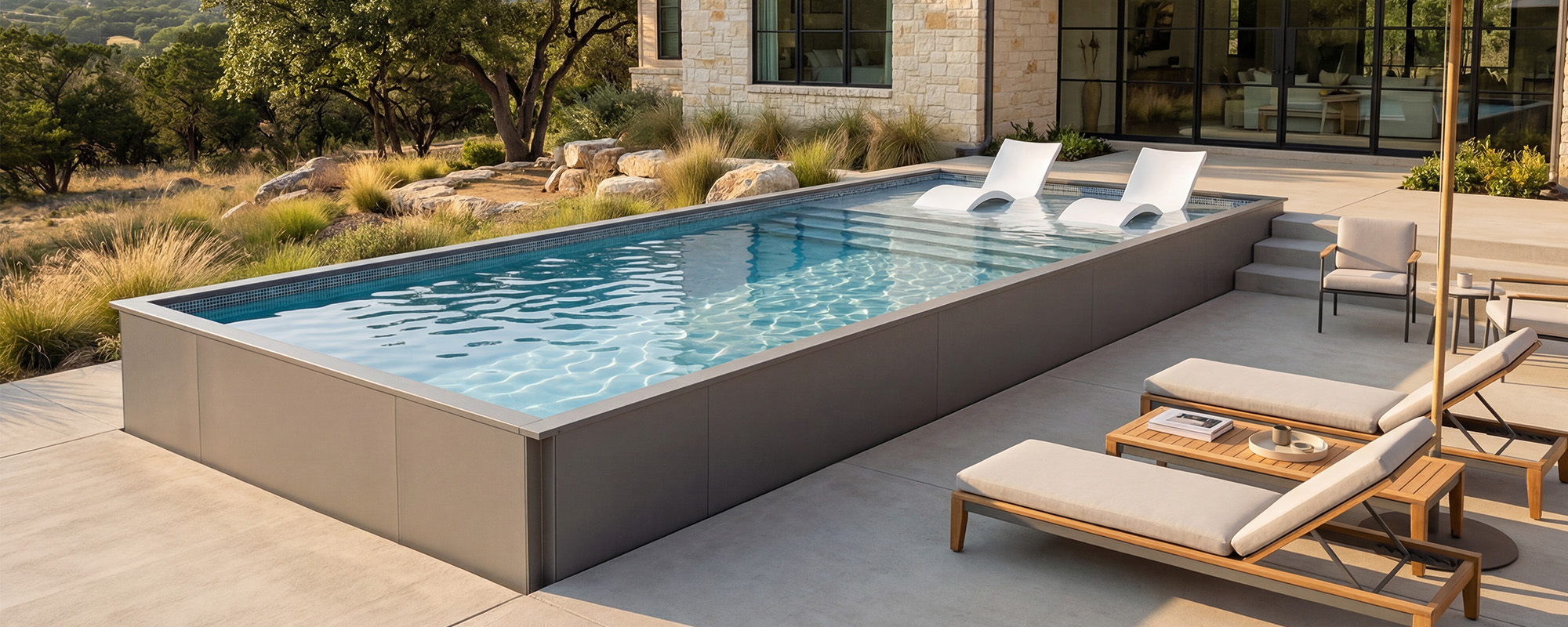 Ecopool S-Series Silver Onground Steel Pool