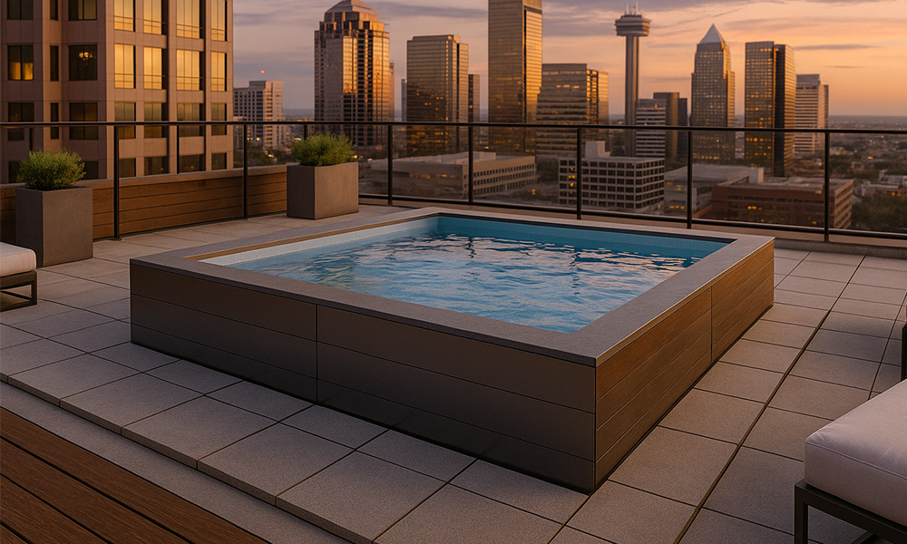 12 x 12 Modern City Overlook Pool