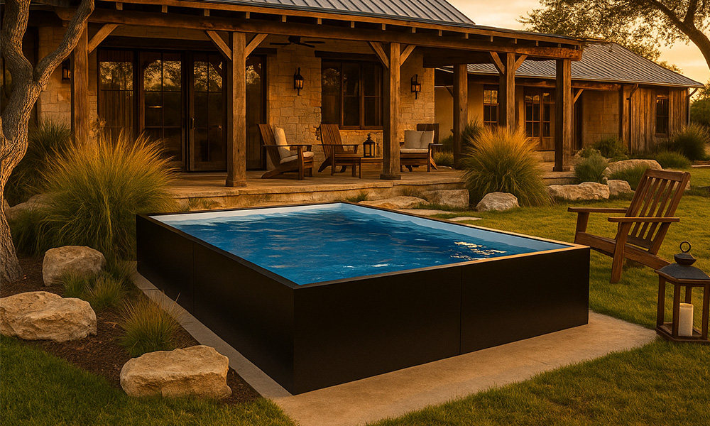 12 x 20 Modern Texas Oasis Pool
