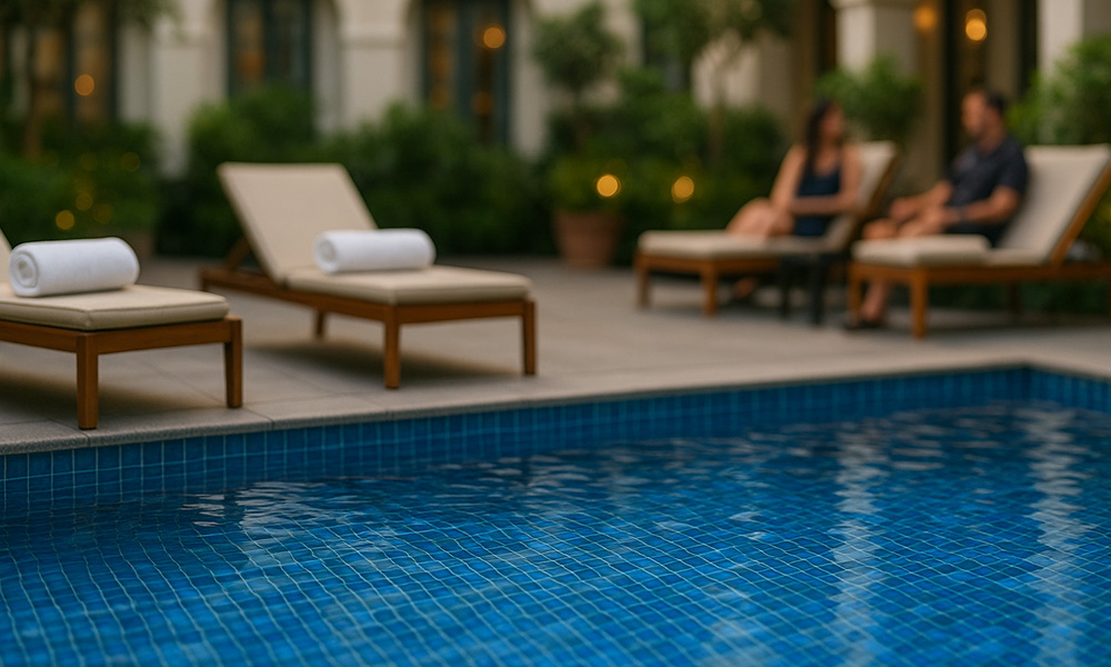 12 x 28 Blue Tile Pool