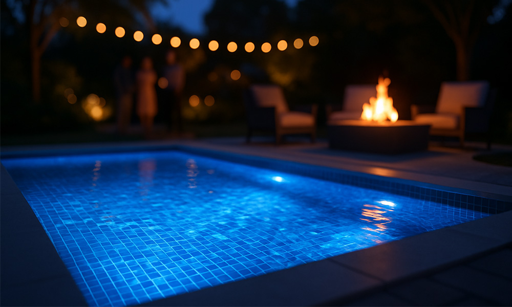 12 x 28 Nighttime Pool