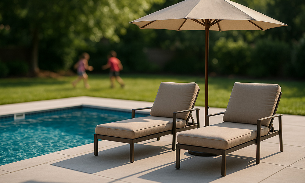 12 x 28 Pool with Table and Chairs