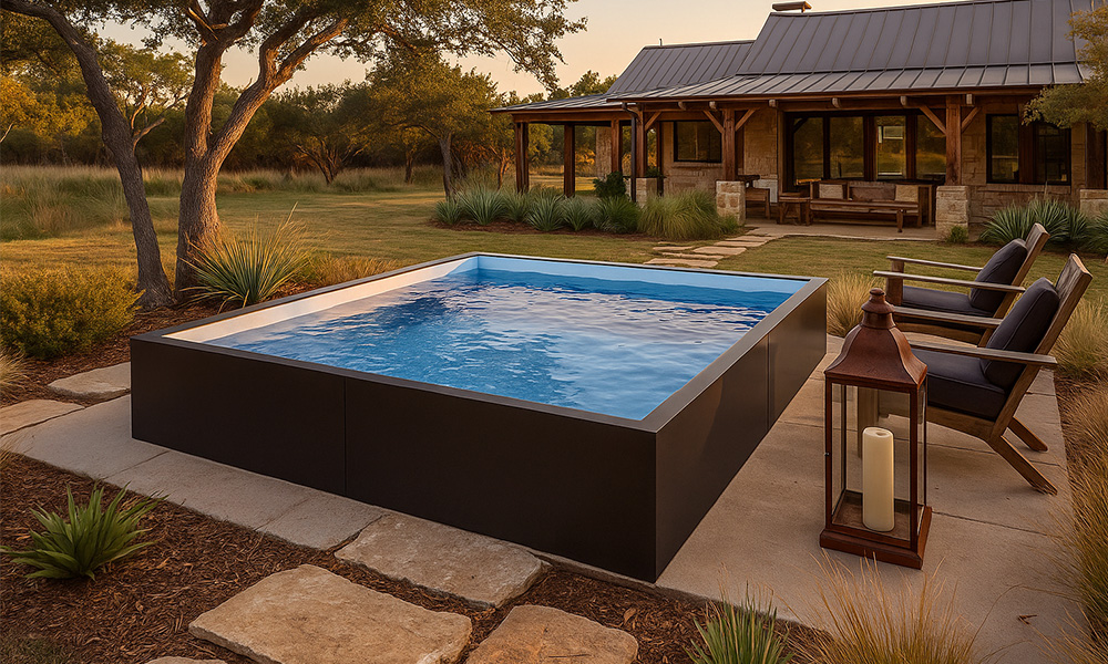 20 x 20 Texas Ranch Sundown Pool