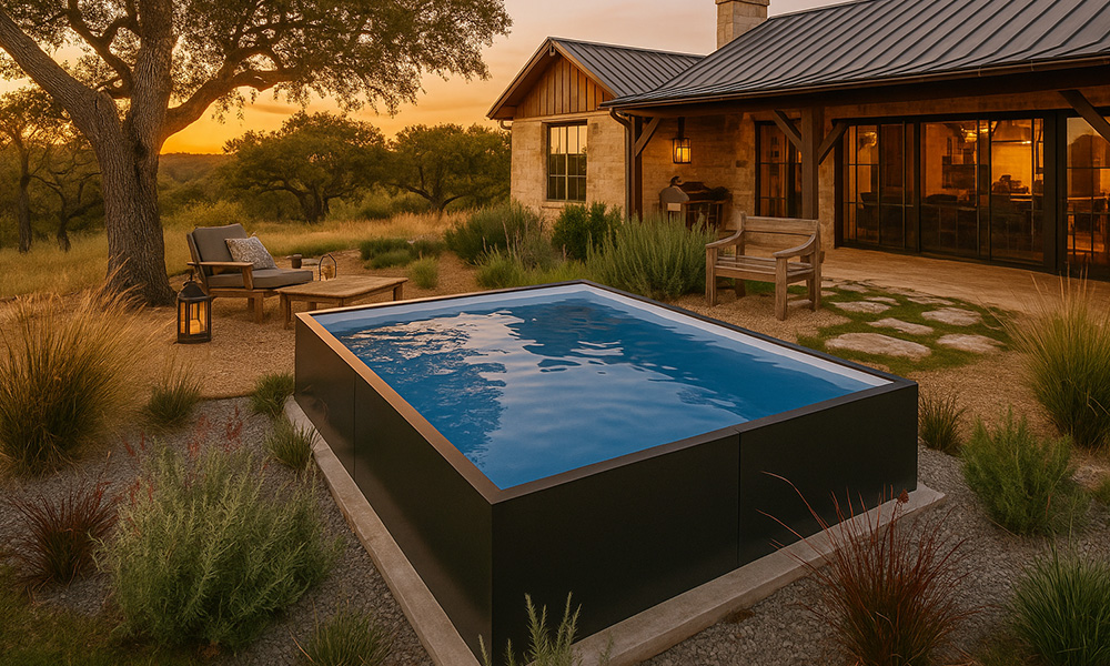 8 x 12 Rustic Texas Pool