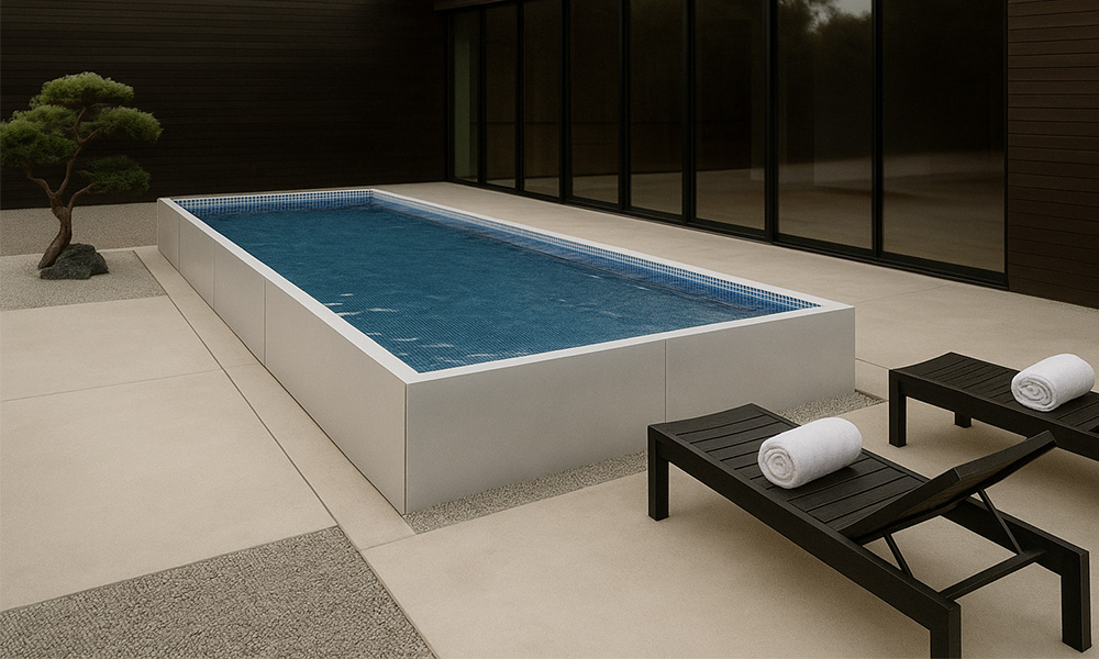 8 x 16 Zen Minimalist Pool