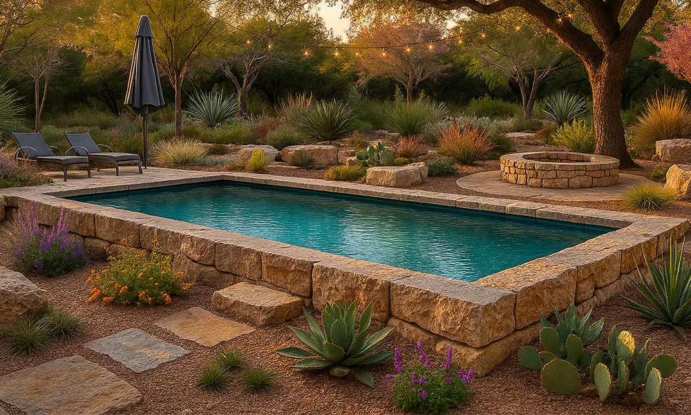 8 x 20 Modern Arch Pool