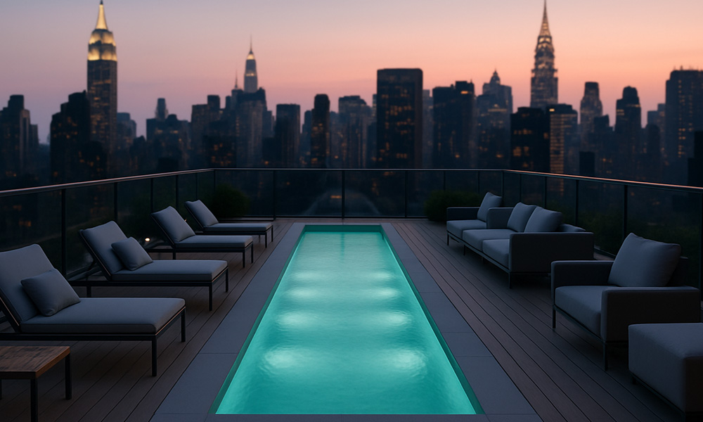 8 x 32 Rooftop Pool