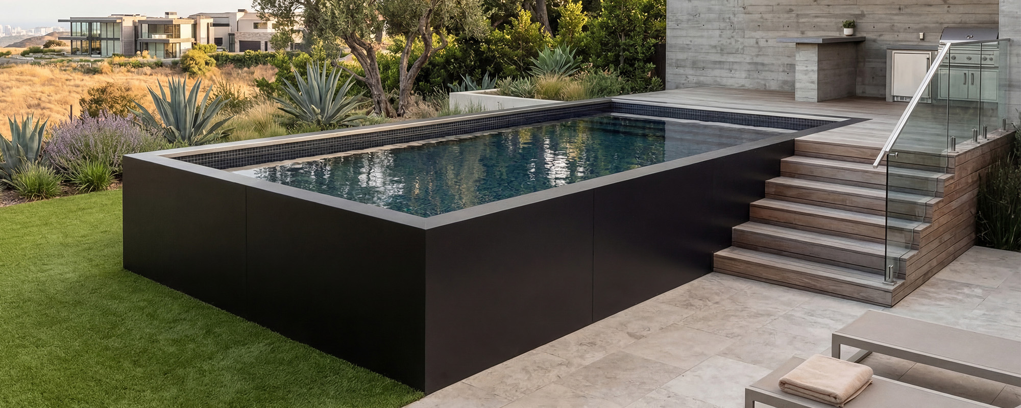 Small Ultra Modern Swimming Pool by Ecopool
