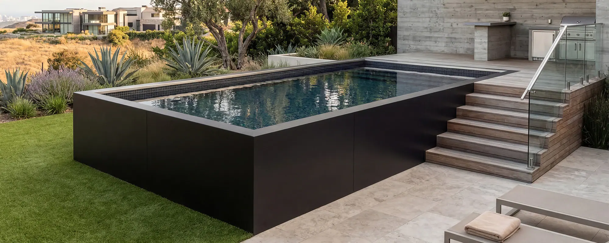 Small Ultra Modern Swimming Pool by Ecopool