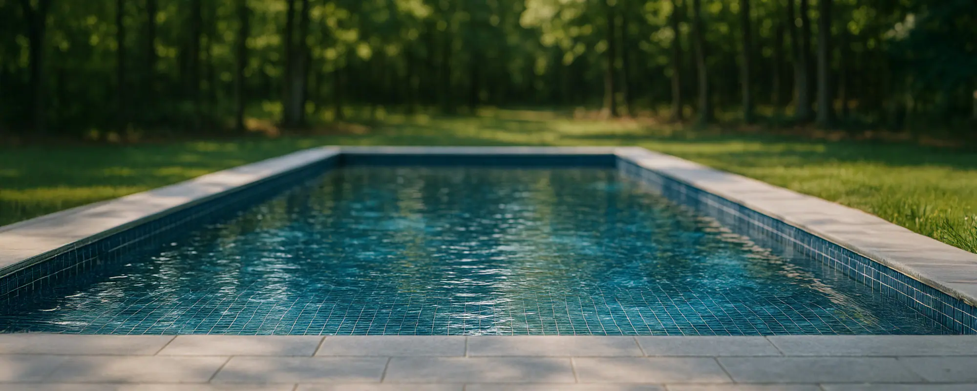 Ecopool S-Series Steel Swimming Pool in Forest Setting