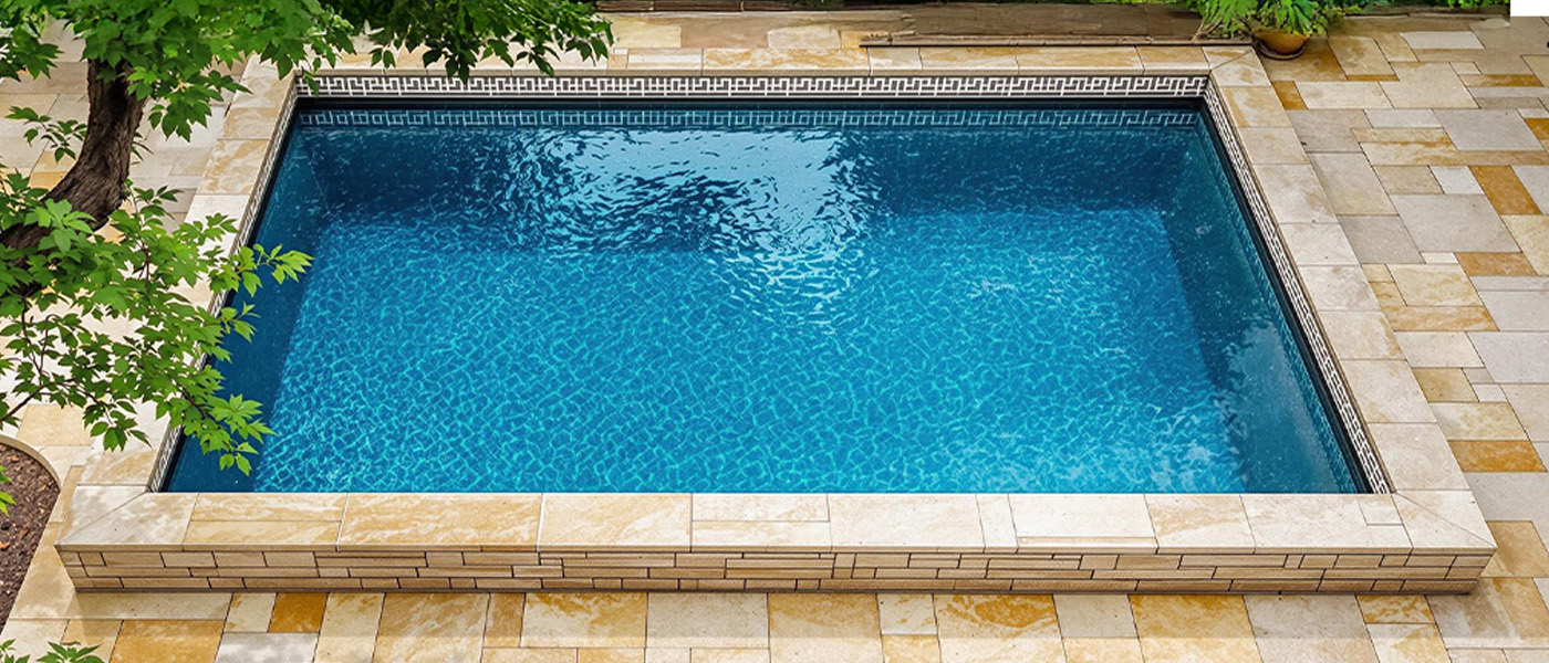 Close-up of advanced pool membrane surface