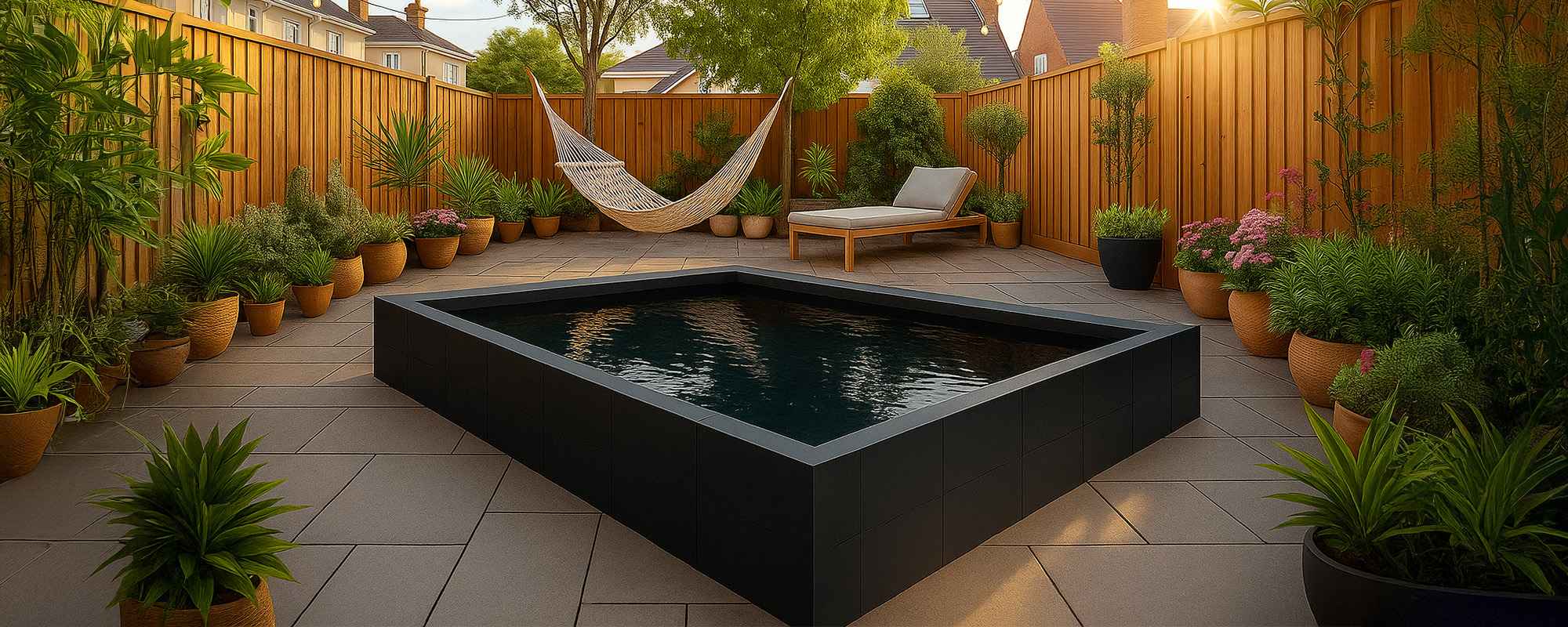 Ecopool Steel Swimming Pool in Small Backyard