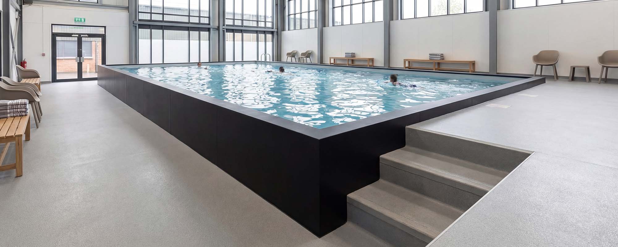 Swim School Pool Indoors Above-Ground