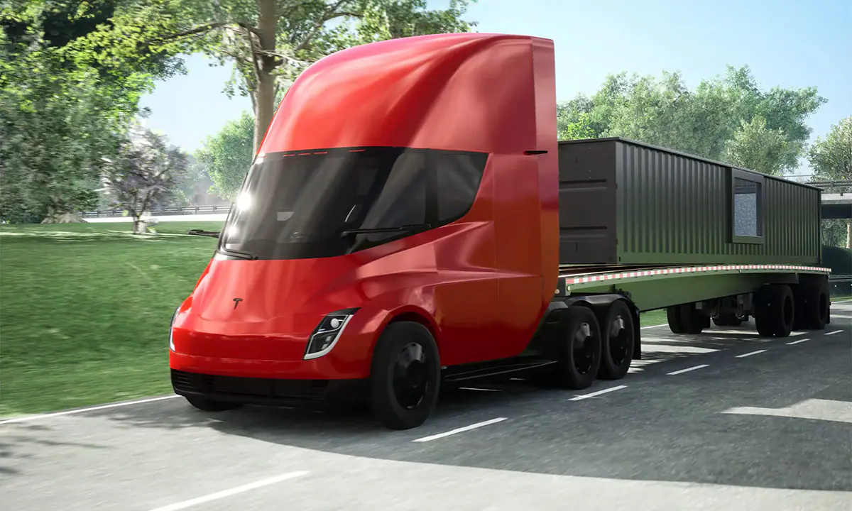 Ecopool Tesla Truck Pulling